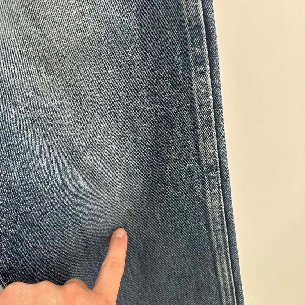 Wrangler Jeans Mens 35x30 Blue Denim Cotton Straight Leg Regular Fit 5-Pocket